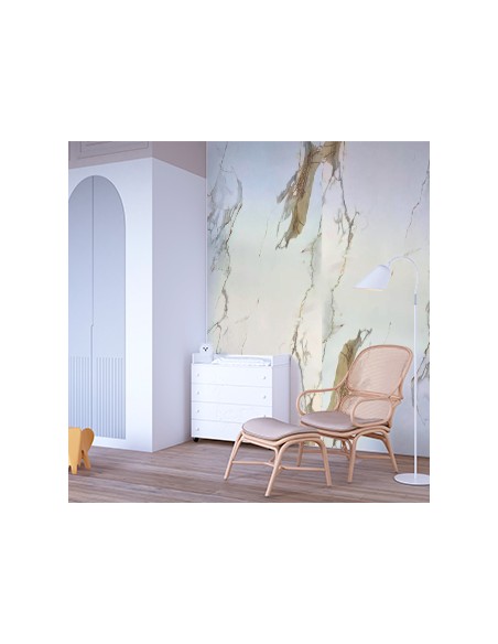 Blanco calma la placa decorativa que aporta luz y elegancia