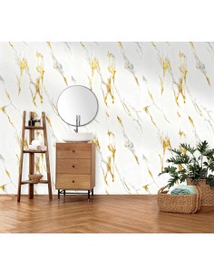 Blanco y dorado en equilibrio perfecto para decorar con estilo 2