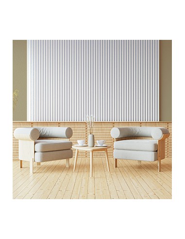 Palillería blanca decorativa para interiores modernos y luminosos