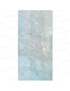 Efecto mármol gris con vetas de oro holográfico para interiores