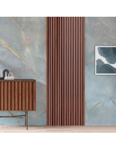 Efecto mármol gris con vetas de oro holográfico para interiores 2