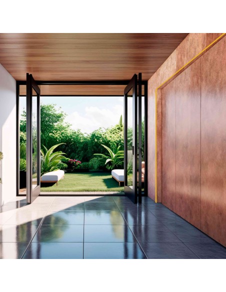 Texturizado óxido mate para decoración interior de estilo industrial