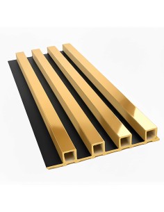 Listones dorados metálicos para crear paredes decorativas premium
