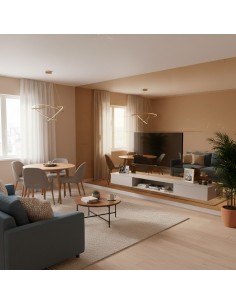 Revestimiento dorado efecto espejo para paredes modernas 2