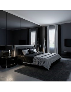 Placa decorativa espejo negro para paredes modernas y elegantes 2