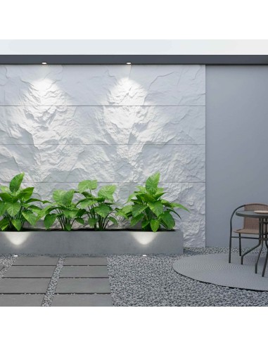 Piedra pu roca blanca para exterior resistente y decorativa