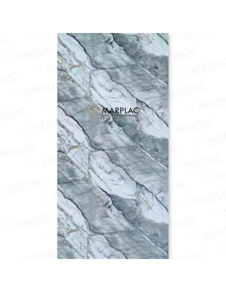 Placas decorativas para pared interior acabado mármol gris