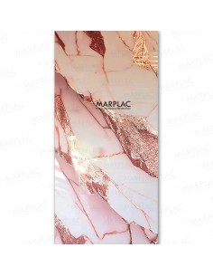 Placa decorativa rosa efecto mármol para interiores elegantes