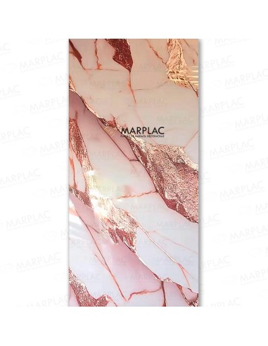 Placa decorativa rosa efecto mármol para interiores elegantes