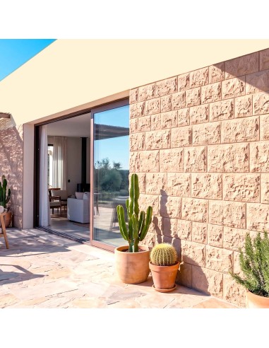 Panel piedra rústica exterior realista y fácil de instalar