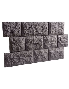 Panel piedra gris exterior elegante y fácil de instalar