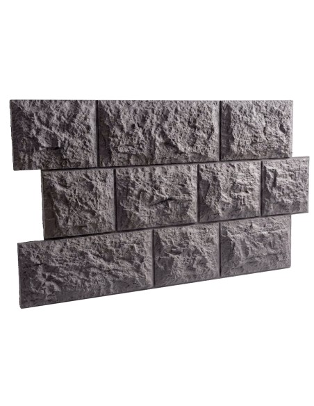 Panel piedra gris exterior elegante y fácil de instalar