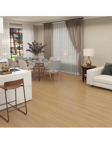 Suelo miel cálido y resistente para renovar tu casa