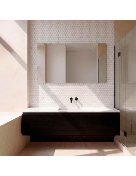 Losetas adhesivas hexagonales para cocina y baño