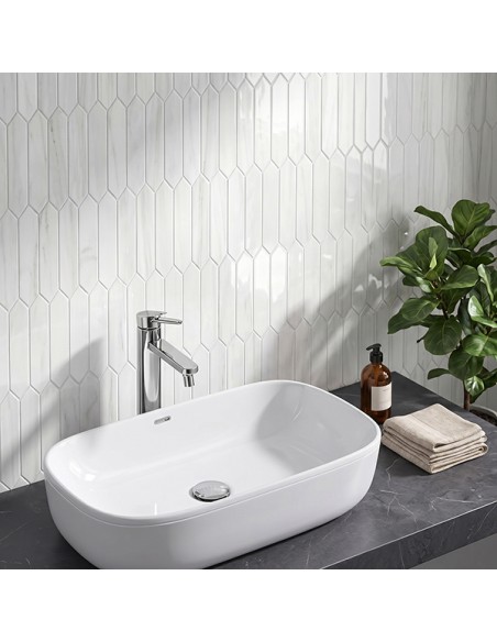 Losetas adhesivas blancas para pared de cocina y baño