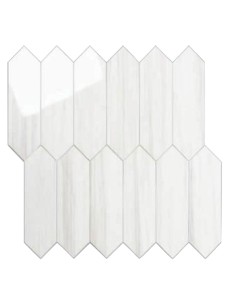 Losetas adhesivas blancas para pared de cocina y baño 2