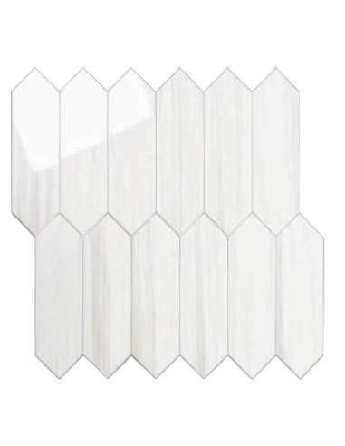 Losetas adhesivas blancas para pared de cocina y baño
