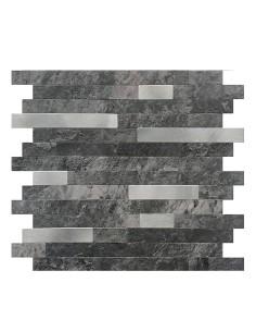 Revestimiento adhesivo oscuro para pared de cocina 2