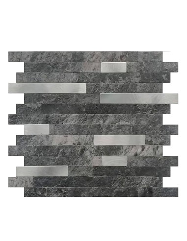 Revestimiento adhesivo oscuro para pared de cocina