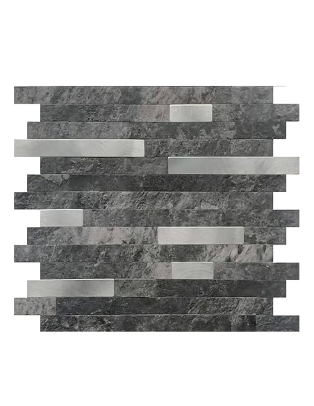 Revestimiento adhesivo oscuro para pared de cocina