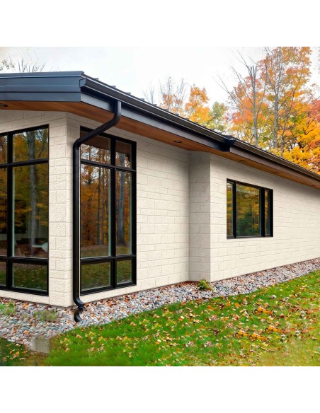 Revestimiento blanco exterior para fachadas