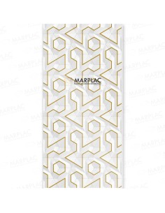 Panel geométrico dorado para paredes elegantes