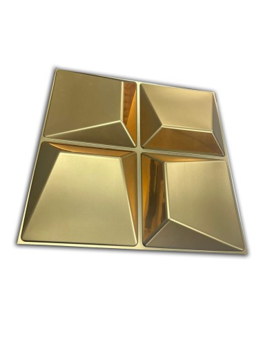 Panel decorativo 3D dorado para pared