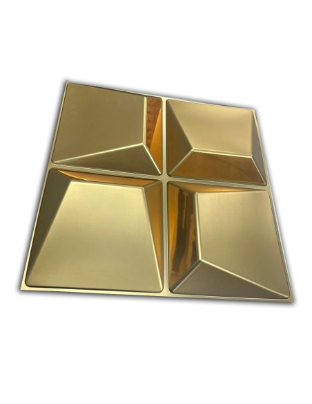 Panel decorativo 3D dorado para pared