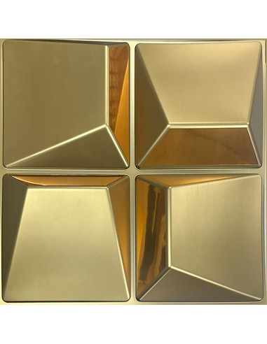Panel decorativo 3D dorado para pared