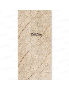 Placa efecto mármol beige con vetas marrones ideal para baños