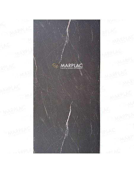 Aporta profundidad y estilo a tu pared con la placa negro carbono mate