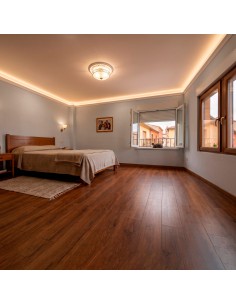 Suelo spc ébano efecto madera para interiores con personalidad
