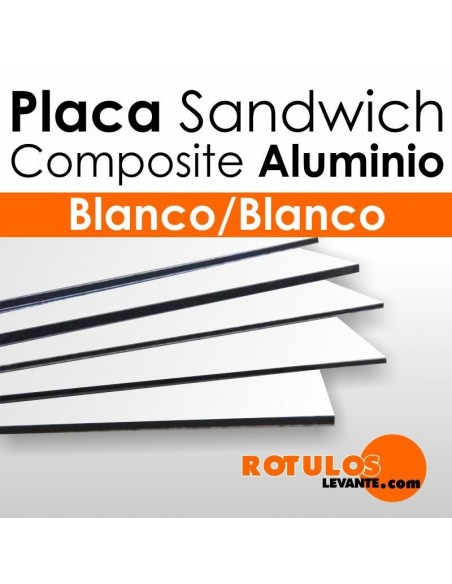 Placa Sandwich Aluminio Composite Blanco