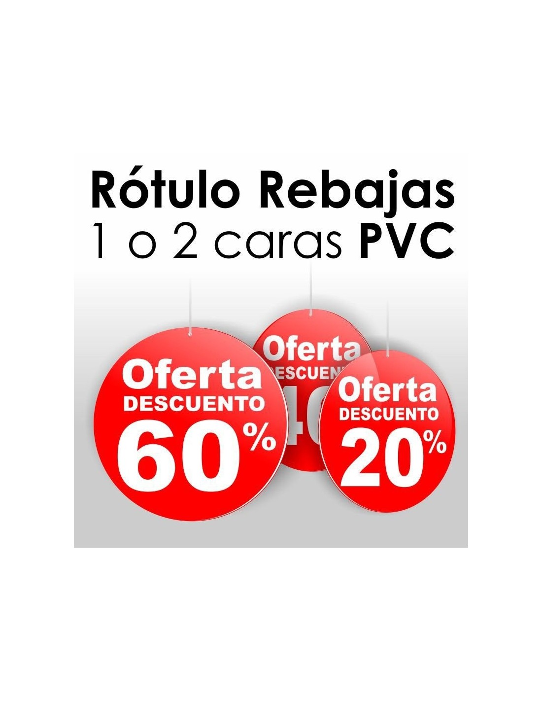 Cartel Círculo de Rebajas