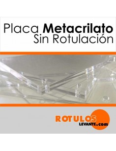 Placas de metacrilato sin rotular