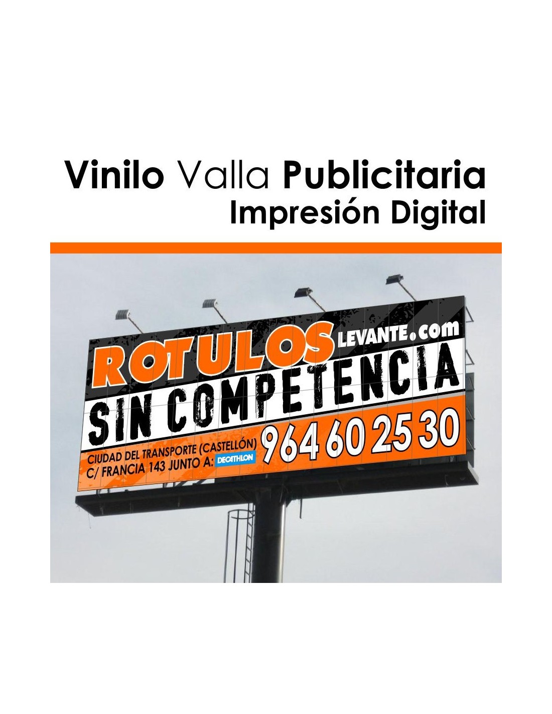 Vinilos para Vallas Publicitarias