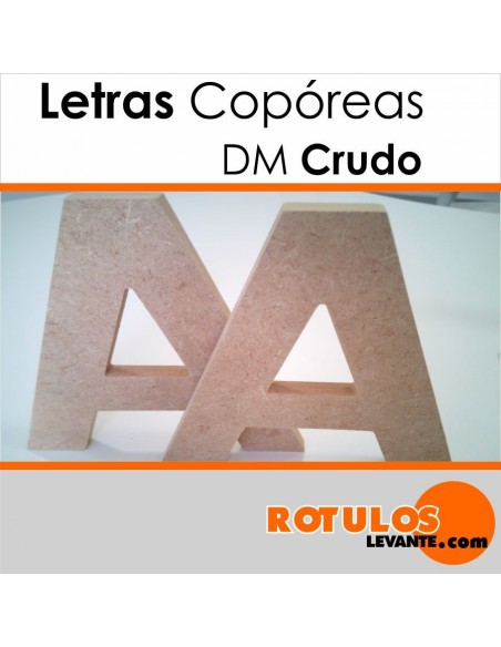 Letras corpóreas DM natural