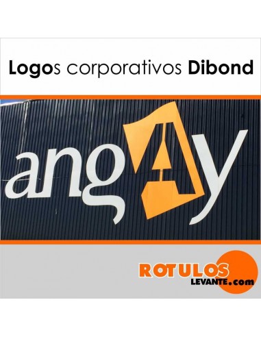 Logotipo corpóreas de dibond