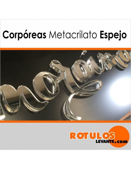 Corpóreas metacrilato efecto espejo