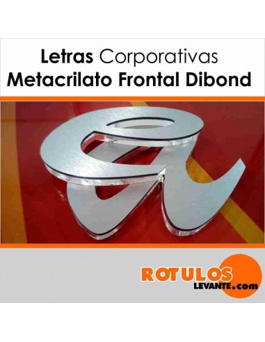 Corpóreas metacrilato con frontal dibond