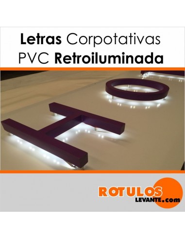 Corpóreas PVC con luz posterior