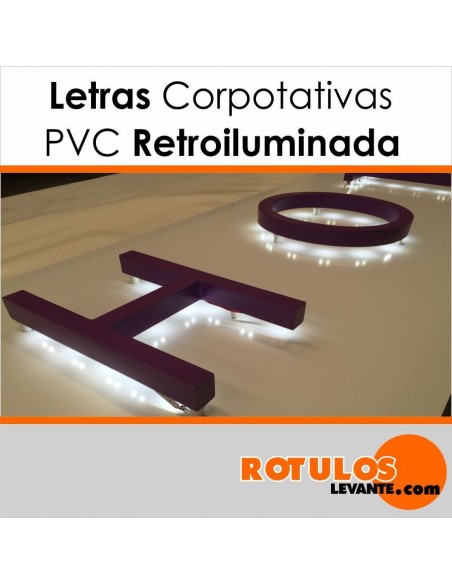 Corpóreas PVC con luz posterior