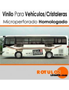 Vinilo microperforado homologado