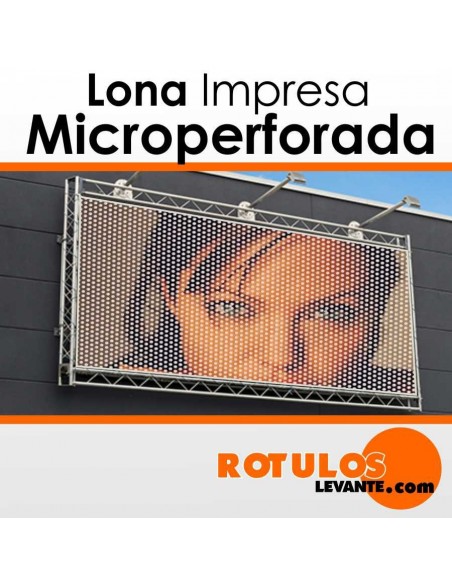 Lona microperforada impresa barato