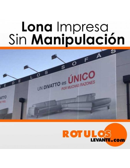 Lona impresas sin manipular