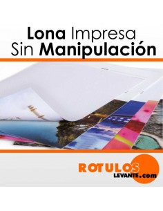 Lona impresa sin manipular