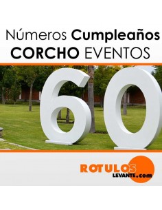 Letras de corcho para cumpleaños 2