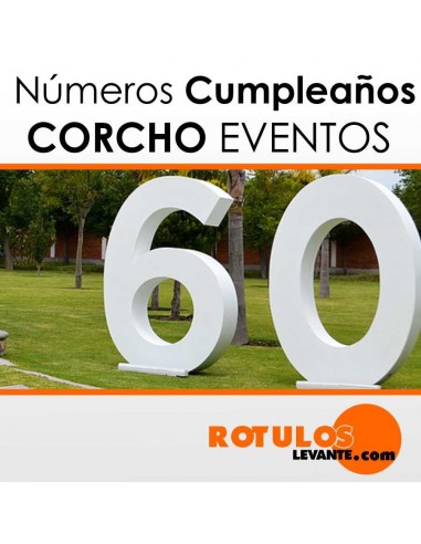 Letras de corcho para cumpleaños