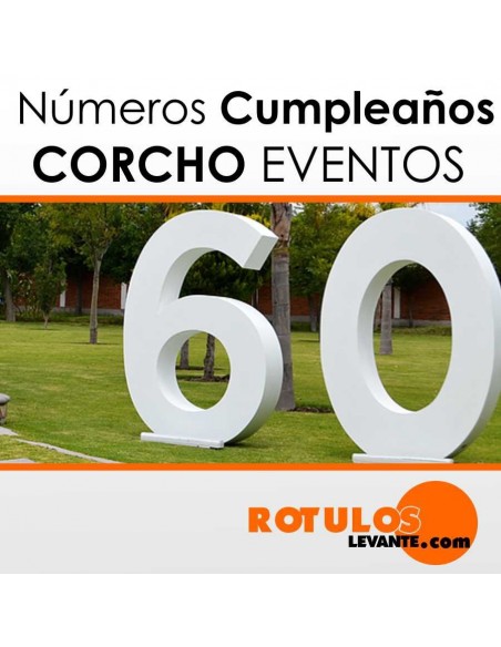 Letras de corcho para cumpleaños