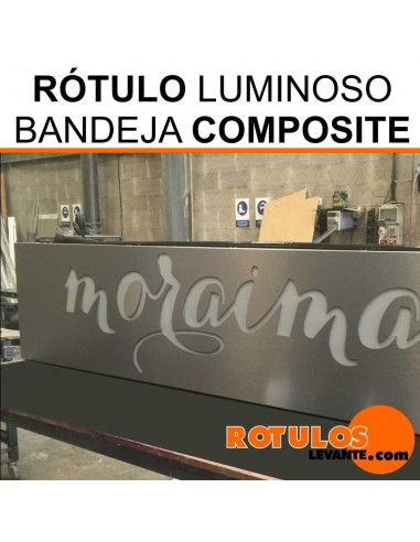 Rótulo luminoso de composite